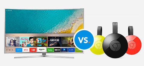 Dit zijn de verschillen tussen smart tv en Chromecast