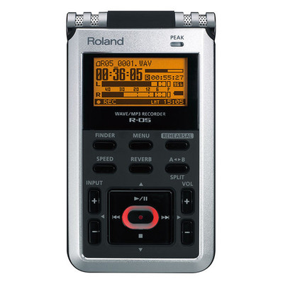 Image of Roland R-05 Mobiele audiorecorder Zwart/zilver