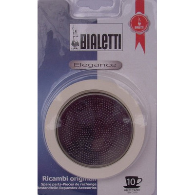 Image of Bialetti RVS Filterplaatje + Rubber Ring 10 kopje