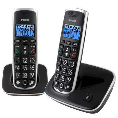 Image of Fysic DECT Telefoon FX-6020 met 2 handsets (zwart)