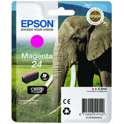 Image of Epson 24 Inktcartridge Magenta C13T24234010