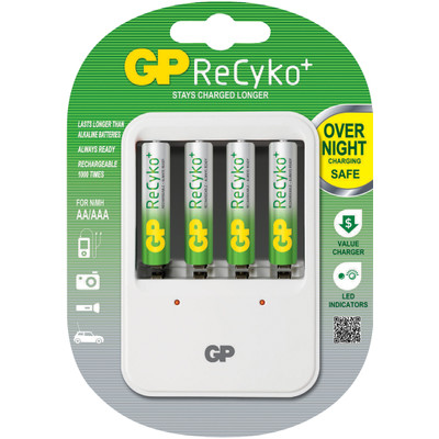 Image of Gp Batteries Gp Recyko Charger 4 X 850 Aaa (B4/R6)