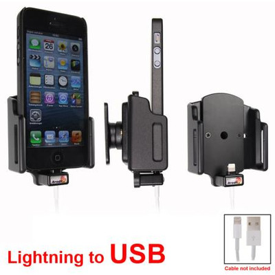 Image of Brodit Passive Holder iPhone 5/5S/SE verstelbaar 59-63/6-10 USB