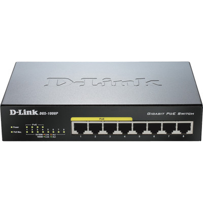 Image of D-Link 8-PORT 10/100/1000 LAYER2 POE SWITCH 8