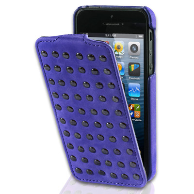 Image of Decoded Flip Case With Studs Apple iPhone 4/4S Paars