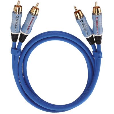 Image of Oehlbach 2701, Beat! 2xrca/2xrca kabel, m/m, 1m, blauw