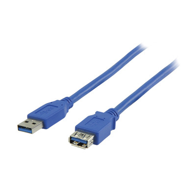 Image of USB 3.0 verlengkabel - 1 meter - Blauw - Delock