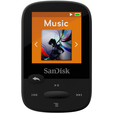 Image of MP3-speler SanDisk Sansa Clip Sport 8 GB Zwart Bevestigingsclip, FM-radio