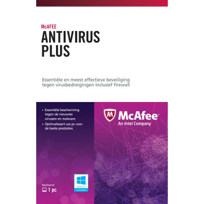 Image of McAfee Antivirus Plus Activation Card 1 jaar abonnement