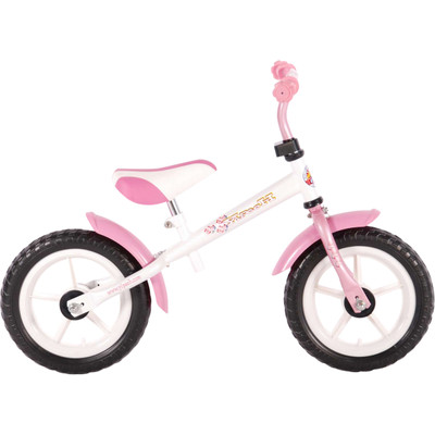 Image of Yipeeh loopfiets - 12 inch - wit/roze
