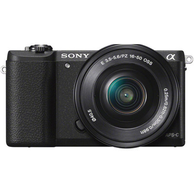 Image of E-mount systeemcamera Sony ILCE5100YB Incl. SEL-16-50 mm en SEL-55-210 mm lenzen incl. accu 24.3 Mpix Zwart WiFi