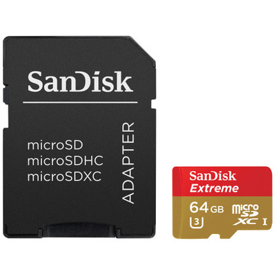 Image of SanDisk MicroSDXC Extreme 64 GB Class 10