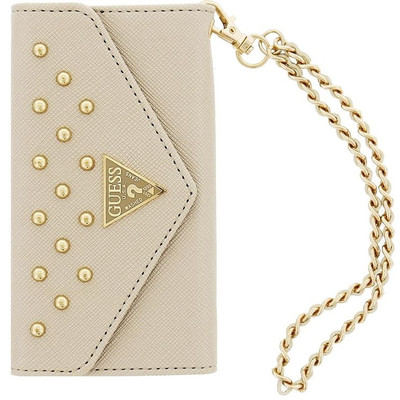 Image of Guess Clutch Studded Collection Apple iPhone 6 Plus/6s Plus Wit
