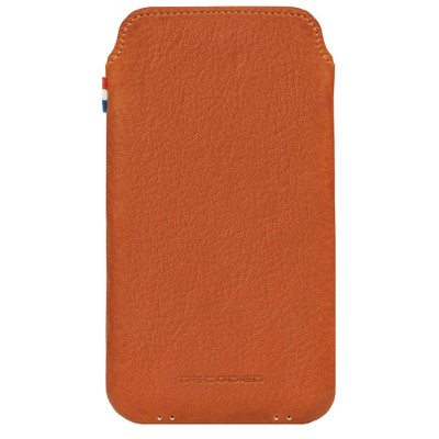 Image of Decoded Leather Pouch Apple iPhone 6 Plus/6s Plus/7 Plus Bruin