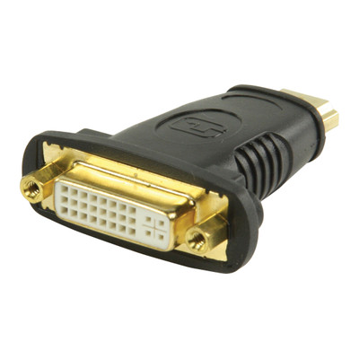Image of HDMI - DVI-adapter HDMI-connector - DVI vrouwelijk zwart - Valueline