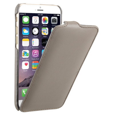 Image of Decoded Leather Flip Case Apple iPhone 6/6s Grijs