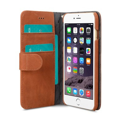 Image of Melkco Leather Wallet Apple iPhone 6 Plus/6s Plus Bruin