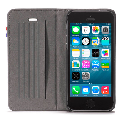 Image of Decoded Surface Wallet Apple iPhone 5/5S/SE Black