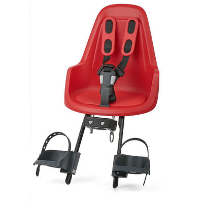 Image of Bobike Mini One Fietsstoeltje voor (rood)