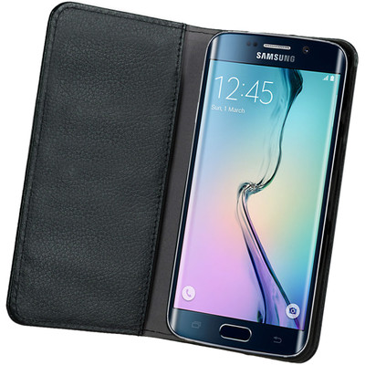 Image of Gecko Covers Wallet Case Samsung Galaxy S6 edge Zwart