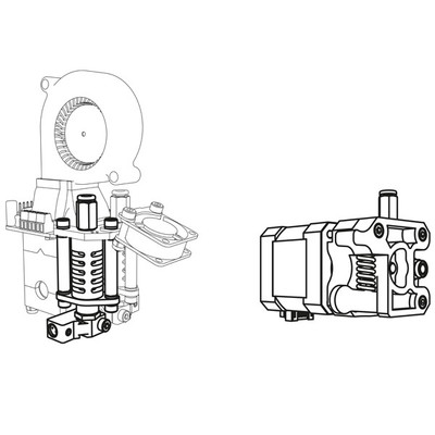 Image of 3D-Printer - Extra extruder - Velleman-Kit