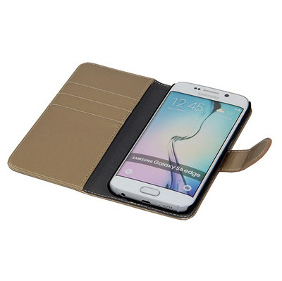 Image of Gecko Covers Wallet Case Samsung Galaxy S6 edge Goud