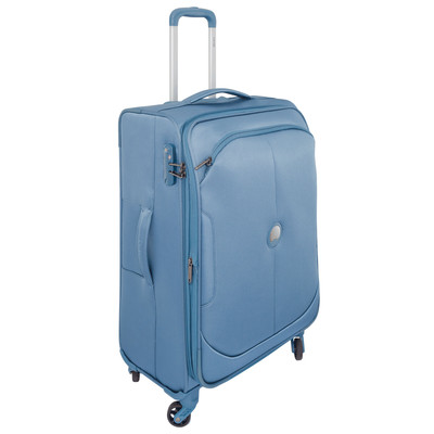 Image of Delsey U-Lite Classic 4 Wheel Trolley Case 67 cm Blue