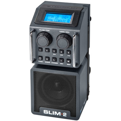 Image of DAB+ Bouwradio PerfectPro Slim 2 AUX, Bluetooth, DAB+, FM Stofvast, Spatwaterbestendig, Stofdicht Zwart