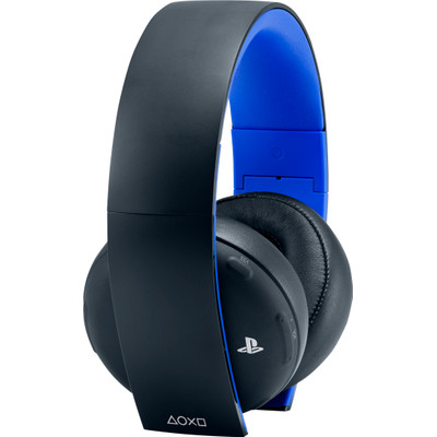 Image of Gaming headset Draadloos, Stereo Sony PlaystationÂ® Wireless Stereo Headset 2.0 Over Ear Zwart/blauw