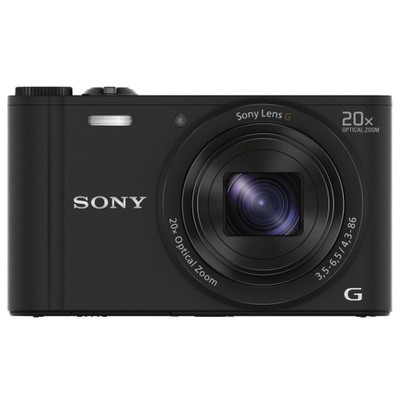 Image of Sony Cyber-Shot DSC-WX350B Digitale camera 18.2 Mpix Zwart Full-HD video-opname, WiFi