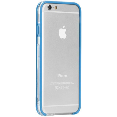 Image of Case-mate Tough Frame Bumper Case iPhone 6/6s Clear/Blauw