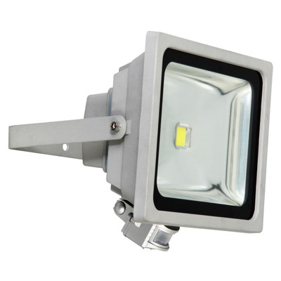 Image of LED-buitenschijnwerper met bewegingsmelder 50 W Daglicht-wit XQ lite XQ-Lite XQ1226 Grijs