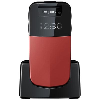 Image of Emporia Glam - Big Button Phone Clamshell - red