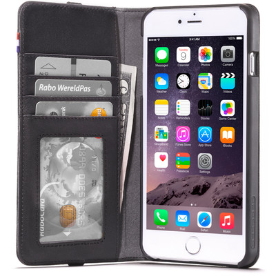 Image of Decoded Leather Wallet Apple iPhone 6 Plus/6s Plus Zwart