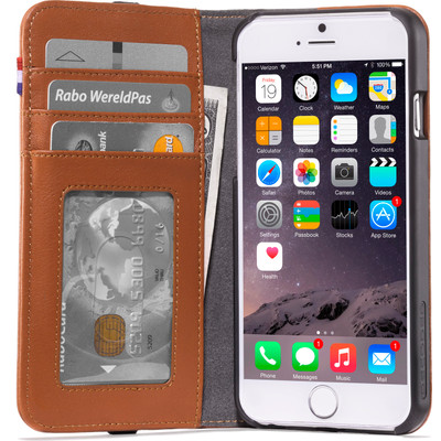 Image of Decoded Leather Wallet Apple iPhone 6/6s/7 Brown