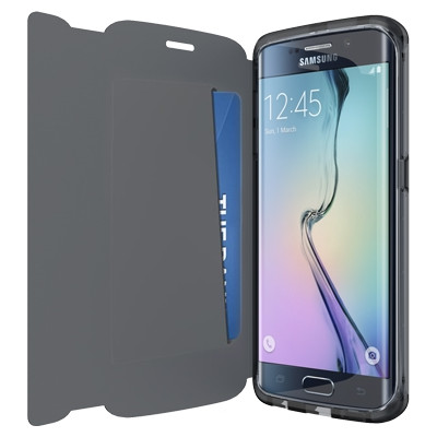 Image of Tech21 Evo Wallet Samsung Galaxy S6 Edge Zwart