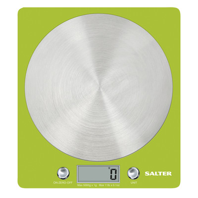 Image of Salter electronische keukenweegschaal - 5 kg - groen