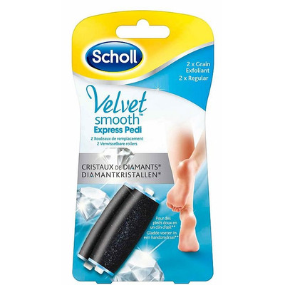 Image of Scholl Velvet Smooth elektrische voetenvijl rollers - 2 stuks fijn