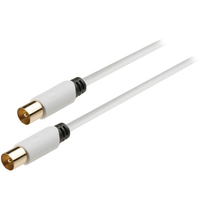 Image of Coax kabel 90 dB coax male - male 2,00 m wit - König