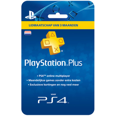 Image of PlayStation Plus Card 3 Maanden NL