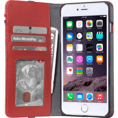 Image of Decoded Leather Wallet Apple iPhone 6 Plus/6s Plus Rood