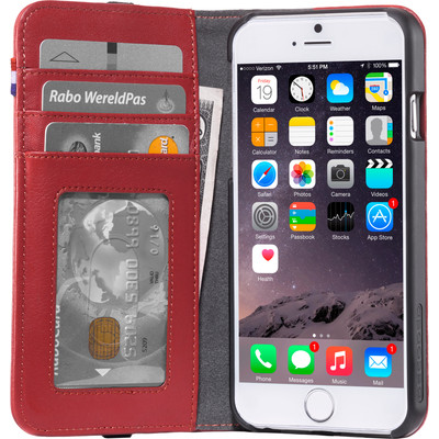 Image of Decoded Leather Wallet Apple iPhone 6/6s/7 Rood