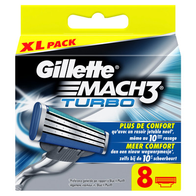 Image of 8x Gillette Mach3 Turbo Scheermesjes