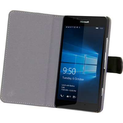 Image of Gecko Covers Slimfit Book Case Microsoft Lumia 950 XL Zwart