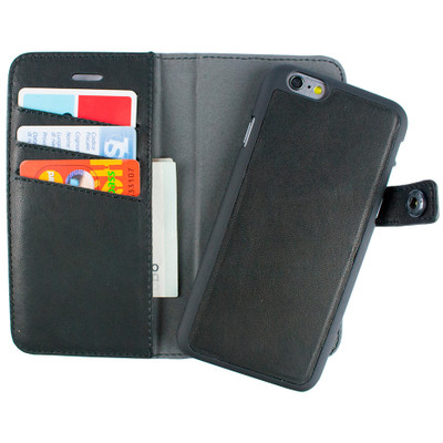 Image of iMoshion Kaleto Apple iPhone 6/6s 2 in 1 Wallet Case Zwart