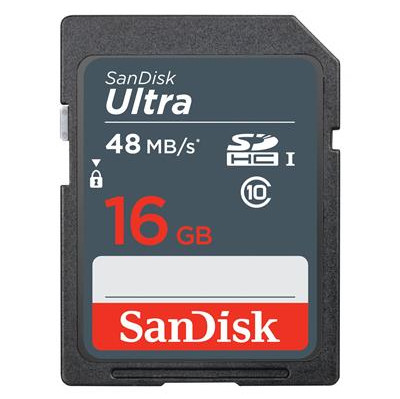 Image of Sandisk SDHC Ultra 16GB 48MB/s Class 10