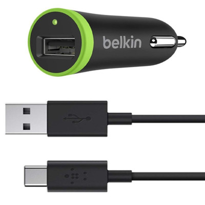 Image of Belkin Autolader 2,1A USB C 2.0 Zwart