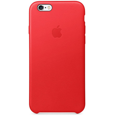 Image of Apple iPhone 6/6S Leather Case Red