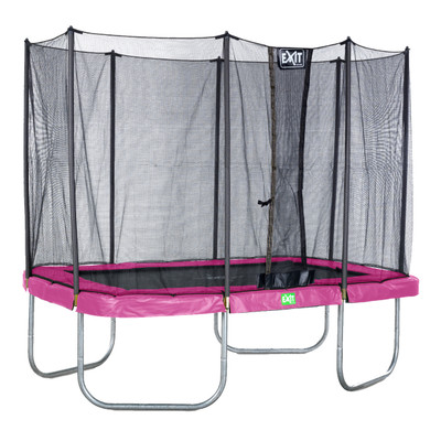 Image of Exit - trampoline twist, rechthoekig, 214 x 305 cm, roze/grijs