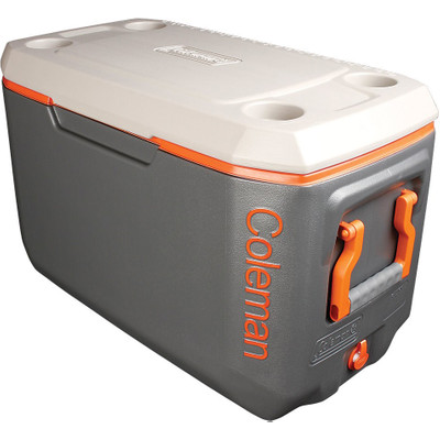 Image of Coleman 70 Qt Xtreme Cooler Tricolor Charcoal/Orange/Grey